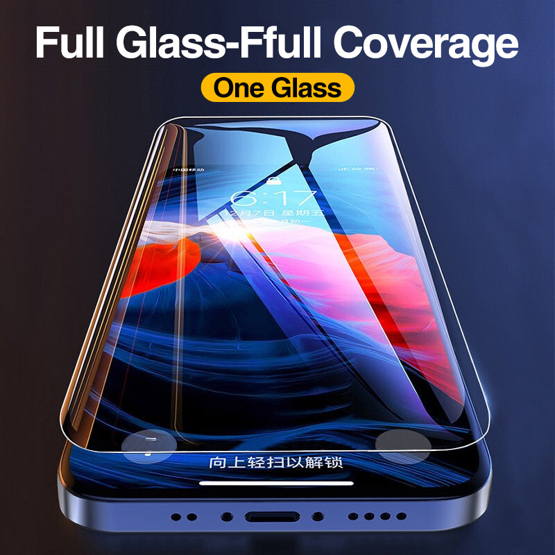Compatible with Apple, 4Pcs Full Cover Tempered Glass For iPhone 12 Pro Max Screen