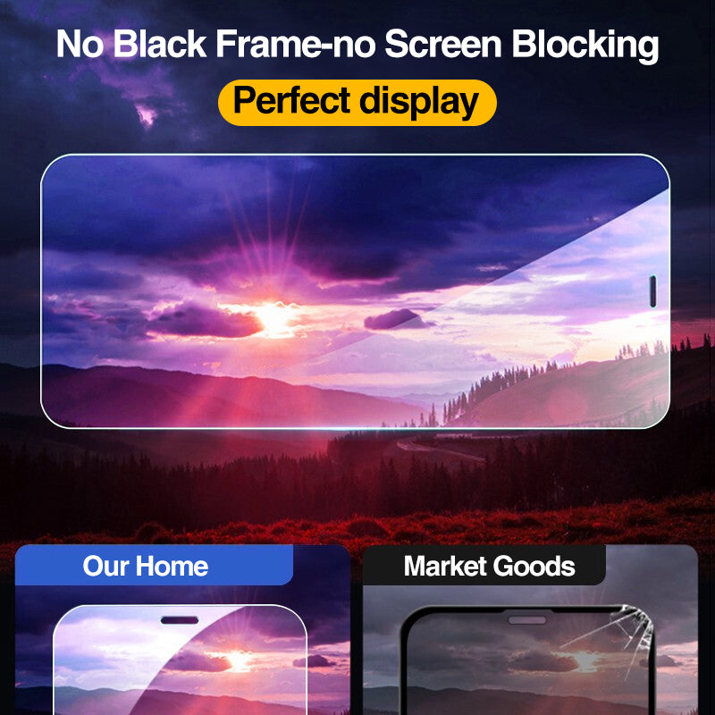 Compatible with Apple, 4Pcs Full Cover Tempered Glass For iPhone 12 Pro Max Screen