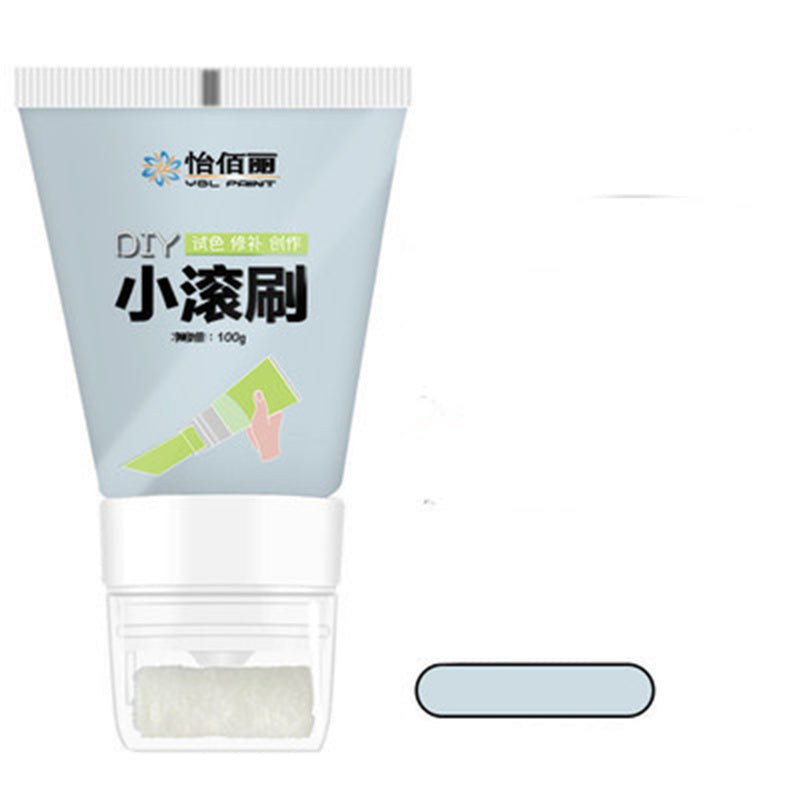Rolling Brush Latex Paint Wall Paint Repair Wall Paste With Rollers Brush Set White Latex Paint Patching Wall Paste Graffiti Cover Wall Renovation Re