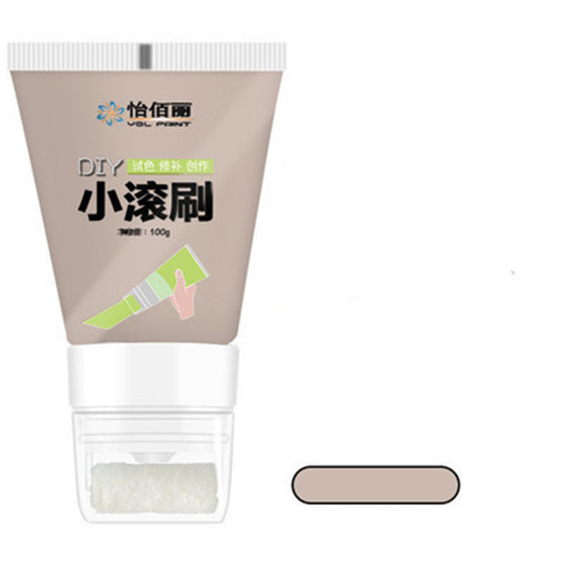 Rolling Brush Latex Paint Wall Paint Repair Wall Paste With Rollers Brush Set White Latex Paint Patching Wall Paste Graffiti Cover Wall Renovation Re