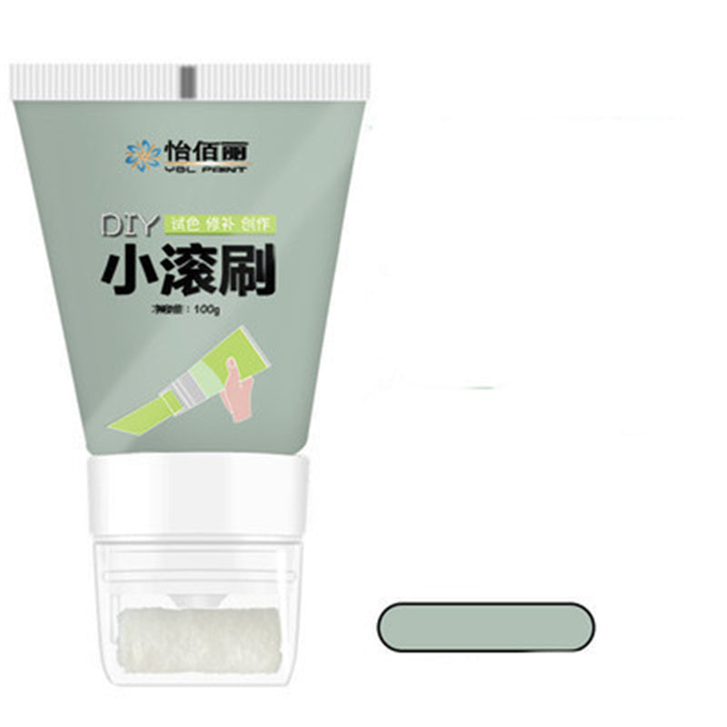 Rolling Brush Latex Paint Wall Paint Repair Wall Paste With Rollers Brush Set White Latex Paint Patching Wall Paste Graffiti Cover Wall Renovation Re