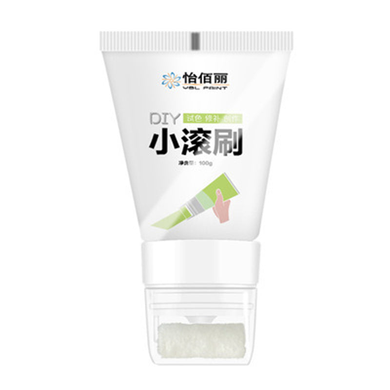 Rolling Brush Latex Paint Wall Paint Repair Wall Paste With Rollers Brush Set White Latex Paint Patching Wall Paste Graffiti Cover Wall Renovation Re