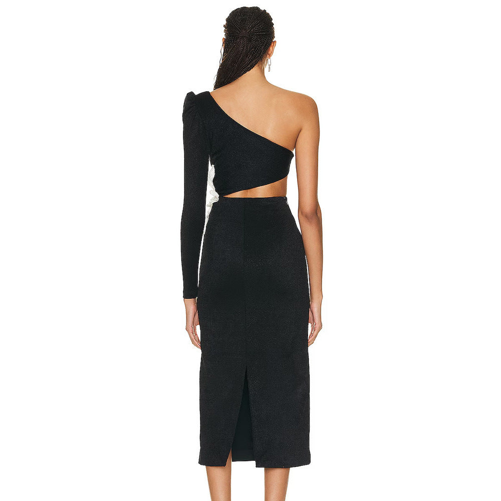 Women's Fashion Flower Slim Fit Bandage Dress