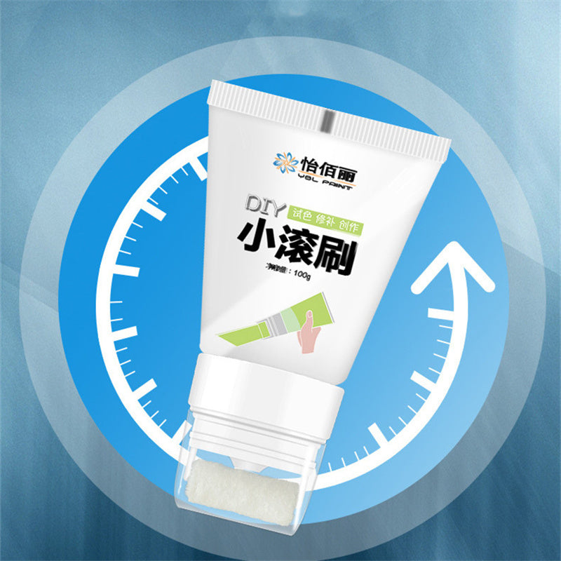 Rolling Brush Latex Paint Wall Paint Repair Wall Paste With Rollers Brush Set White Latex Paint Patching Wall Paste Graffiti Cover Wall Renovation Re