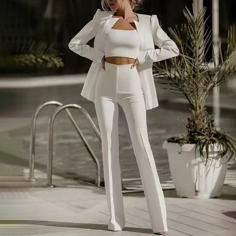 Women's Lapel Tube Top Dustproof Suit Cover