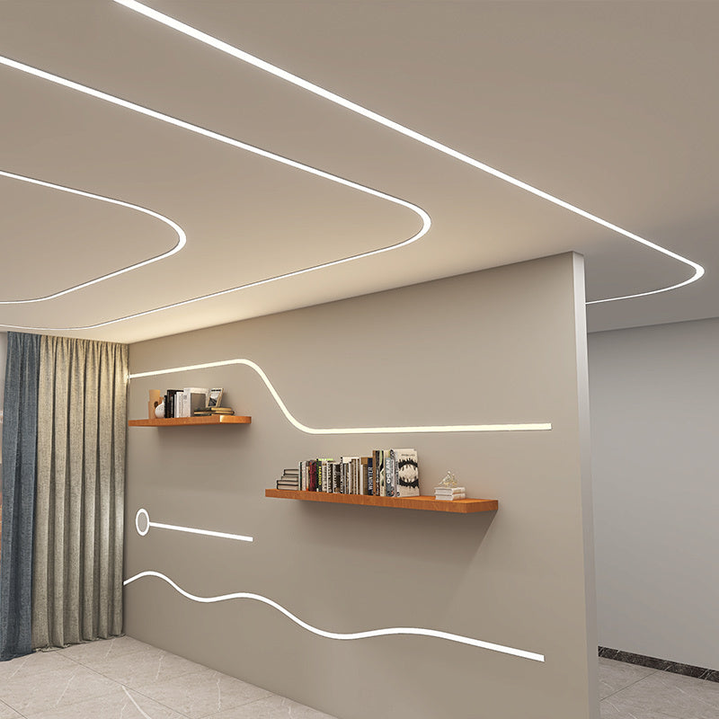 Ceiling Shape Bendable Flexible  Silicone Linear Lamp