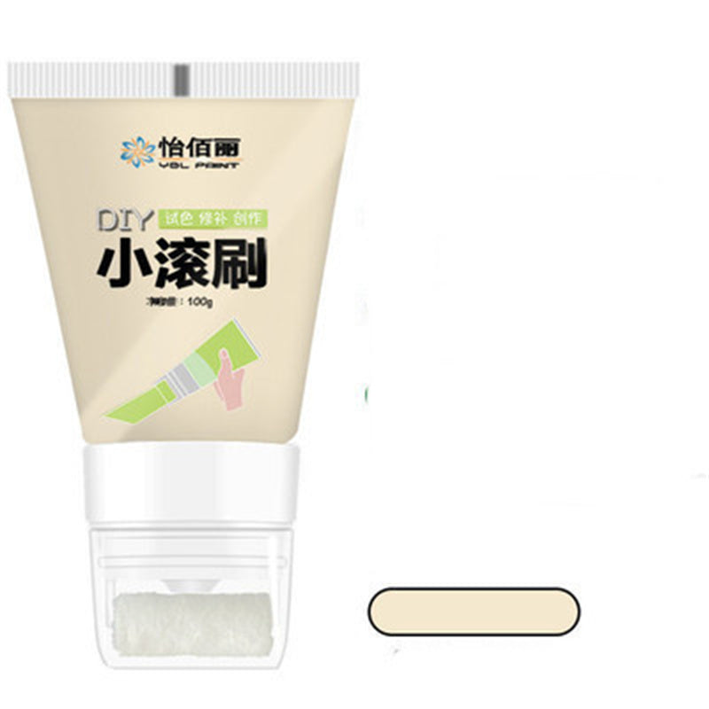 Rolling Brush Latex Paint Wall Paint Repair Wall Paste With Rollers Brush Set White Latex Paint Patching Wall Paste Graffiti Cover Wall Renovation Re
