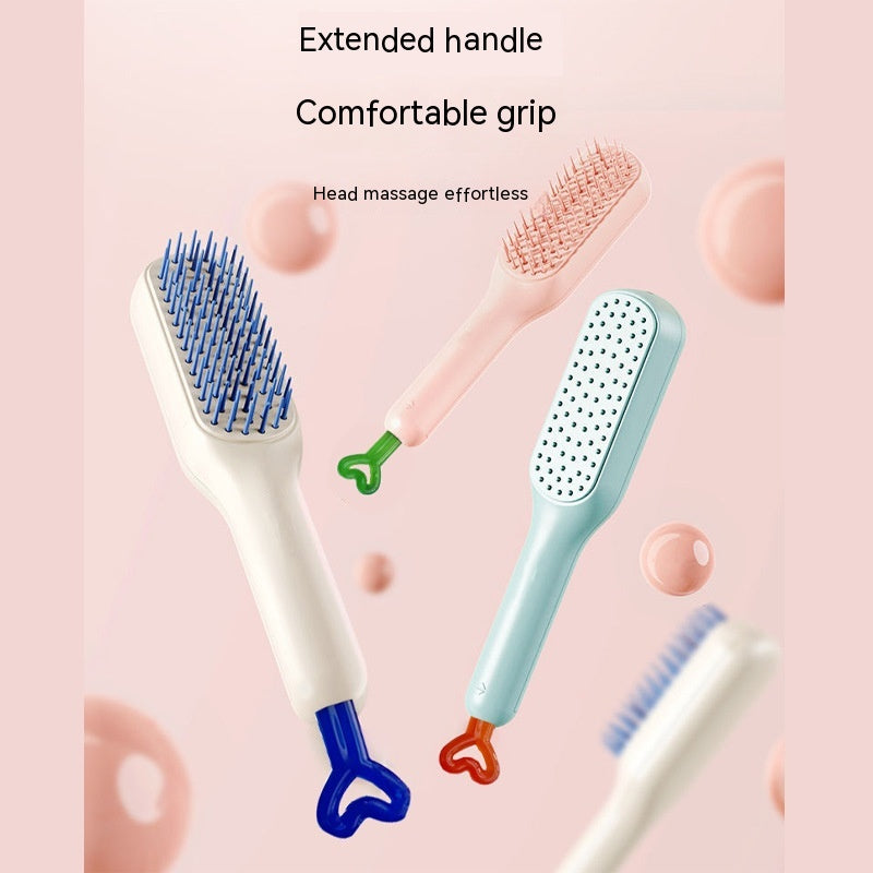 Women's Household Anti-static Rotatable Telescopic Comb